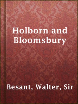 cover image of Holborn and Bloomsbury